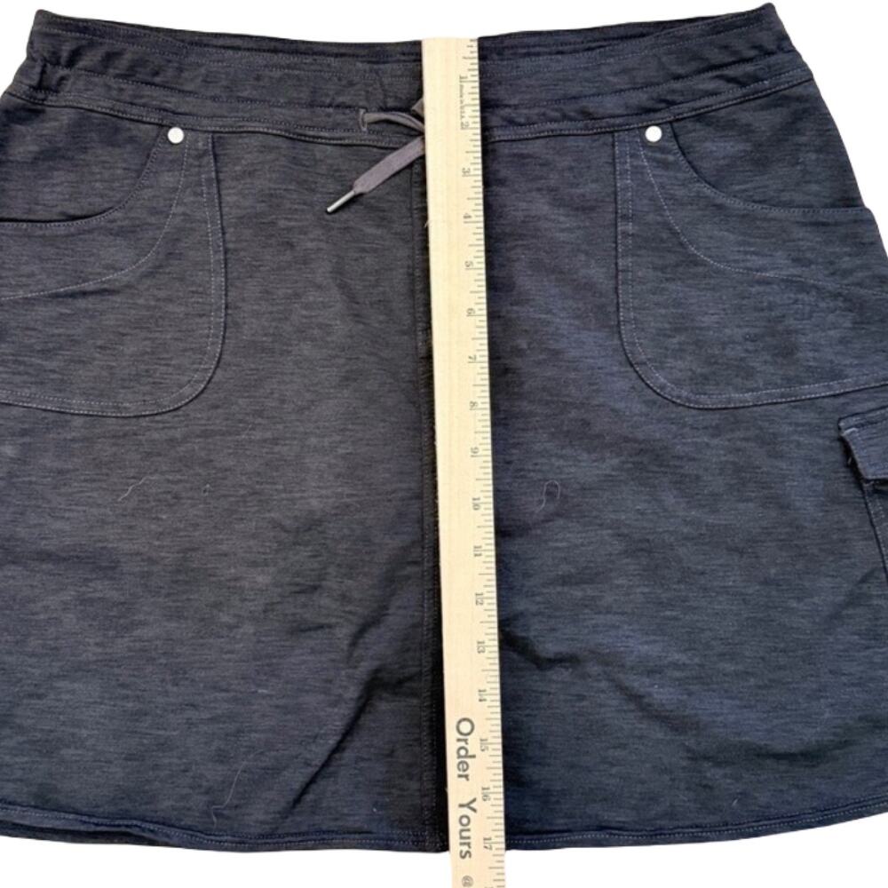 Kuhl Black Cargo Mini Skort Pockets Built in Shorts Hiking Athletic Golf size L - Picture 5 of 10